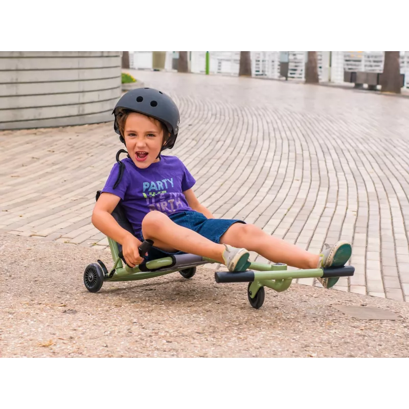 EzyRoller Classic voetbediende skelter voor kinderen 3-12 jaar rood