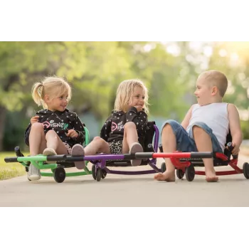 EzyRoller Classic beenbediende skelter voor kinderen 3-12 jaar paars