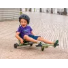EzyRoller Classic voetbediende skelter voor kinderen 3-12 jaar, zwart