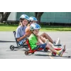 EzyRoller Classic voetbediende skelter voor kinderen 3-12 jaar, zwart