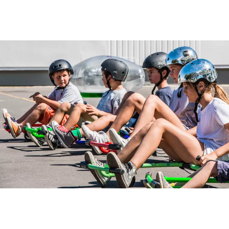 EzyRoller Classic blauw rijspeelgoed voor kinderen van 3-12 jaar