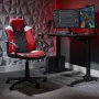 X Rocker Saturn 5120101 gaming bureaustoel voor tieners, tot 100 kg, zwart/rood