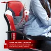 X Rocker Saturn 5120101 gaming bureaustoel voor tieners, tot 100 kg, zwart/rood