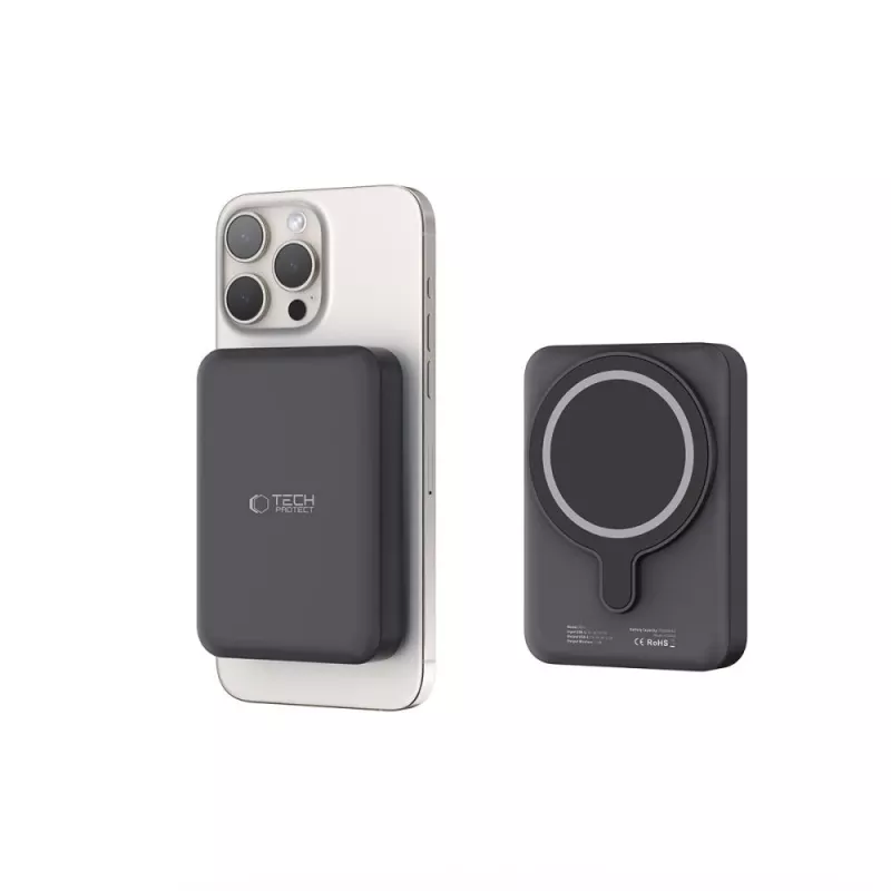 TECH-PROTECT PB11 LIFEMAG MagSafe powerbank 10000mAh zwart
