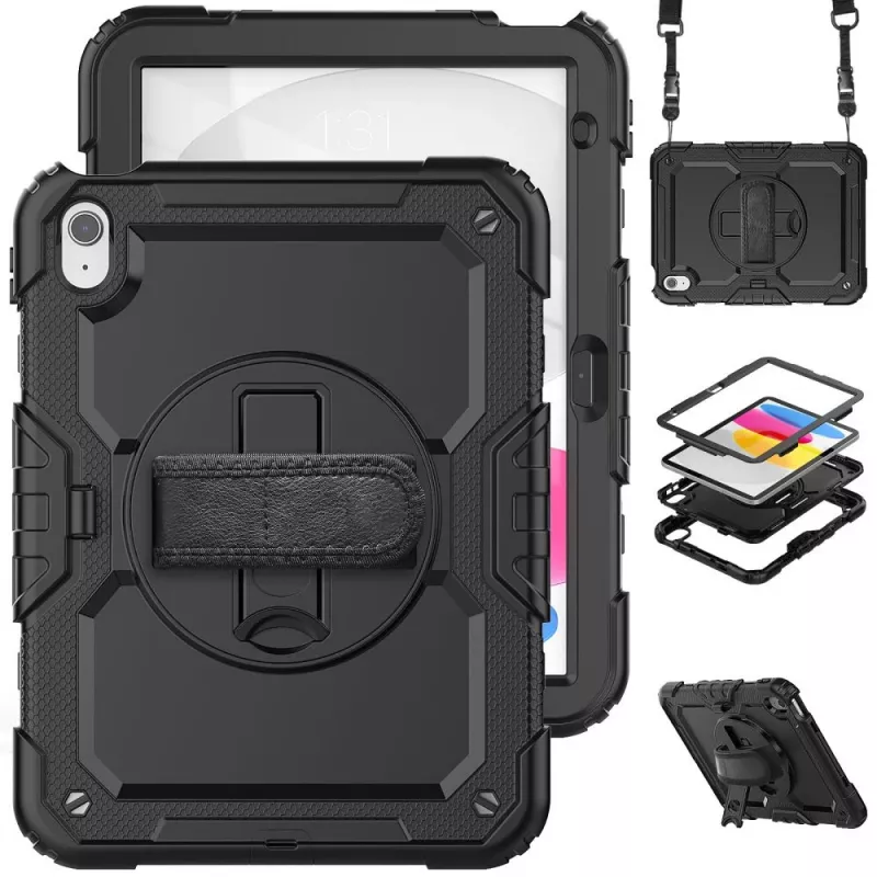 Tech-Protect Solid360 voor iPad 10,9 10e gen (2022) / iPad 11 11e gen (2025) zwart