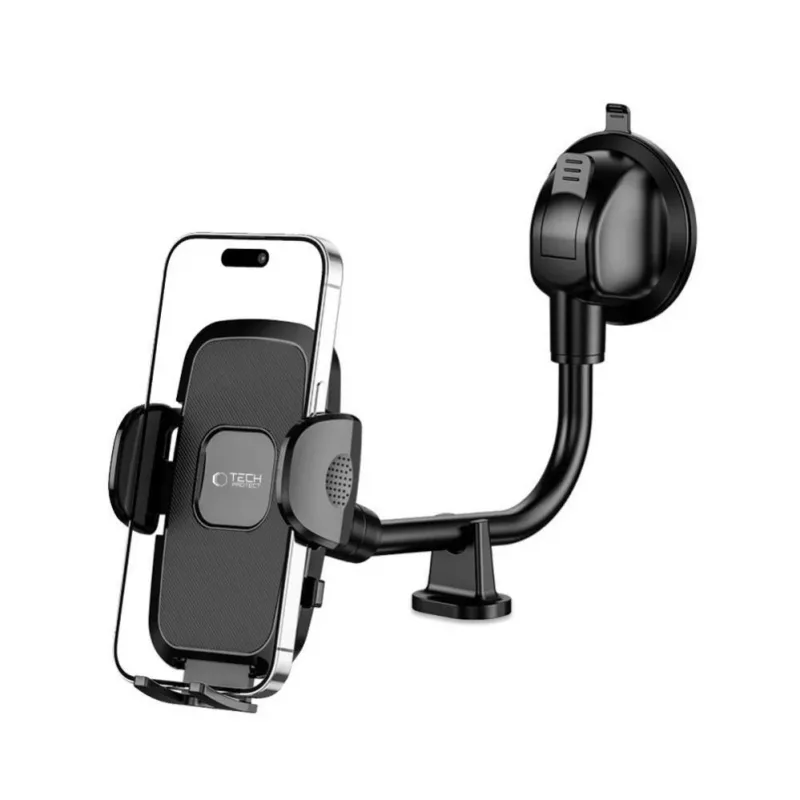 TECH-PROTECT V3 universele lange arm voorruit & dashboard autohouder zwart