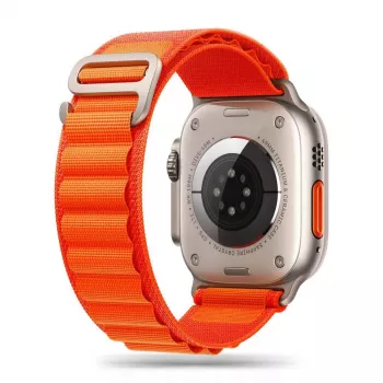 Tech-Protect Nylon Pro Sport Loop voor Apple Watch 4 / 5 / 6 / 7 / 8 / SE / Ultra (42 / 44 / 45 / 49mm) oranje