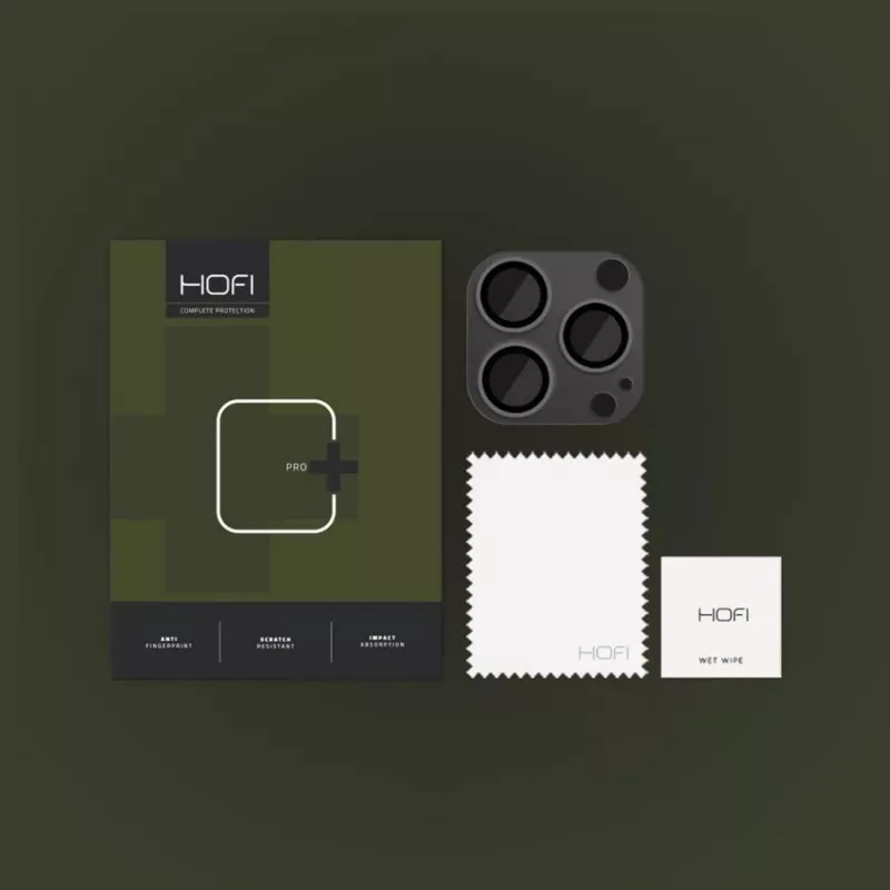 Hofi FullCam Pro+ camera-lensbescherming voor iPhone 14 Pro / 14 Pro Max - zwart