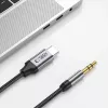 TECH-PROTECT ULTRABOOST USB-C naar 3,5 mm mini-jack audiokabel 100 cm zwart