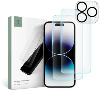 TECH-PROTECT Supreme Set gehardglas schermbeschermer voor Apple iPhone 14 Pro Max, helder