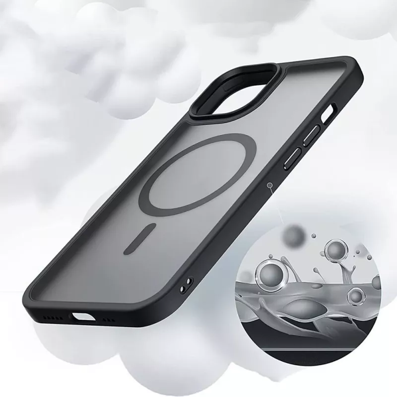 Tech-Protect MagMat MagSafe hoes voor Apple iPhone 11 Pro - mat zwart