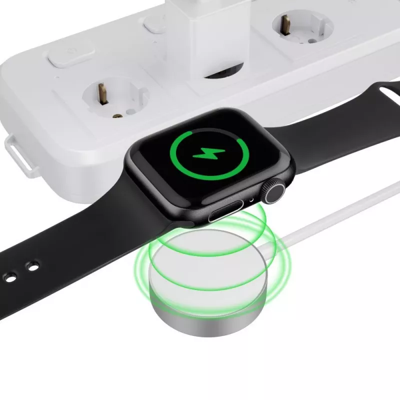 TECH-PROTECT ULTRABOOST magnetische oplaadkabel 120cm Apple Watch wit