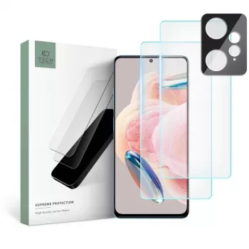 TECH-PROTECT gehardglas + cameralens Supreme Set voor Xiaomi Redmi Note 12 LTE