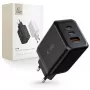 TECH-PROTECT C65W 3-poorts netwerkoplader PD 65W / QC3.0 zwart
