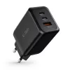 TECH-PROTECT C65W 3-poorts netwerkoplader PD 65W / QC3.0 zwart