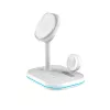 TECH-PROTECT QI15W-A27 3IN1 magnetische MagSafe draadloze oplader wit