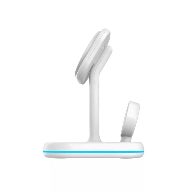 TECH-PROTECT QI15W-A27 3IN1 magnetische MagSafe draadloze oplader wit