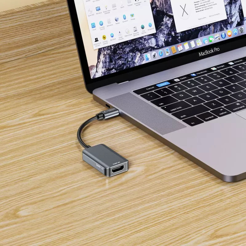 TECH-PROTECT ULTRABOOST adapter USB-C naar HDMI 4K 60Hz zwart