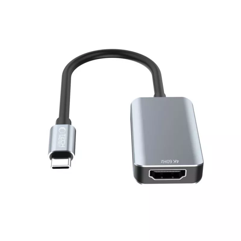 TECH-PROTECT ULTRABOOST adapter USB-C naar HDMI 4K 60Hz zwart