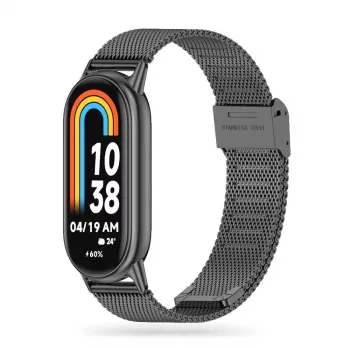 TECH-PROTECT Milanese Loop band voor Xiaomi Smart Band 8 / 9 / NFC - zwart
