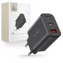 Tech-Protect NC30W 3-poorts USB-C oplader zwart 30W