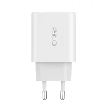 Tech-Protect NC30W 3-poorts USB-C oplader zwart 30W