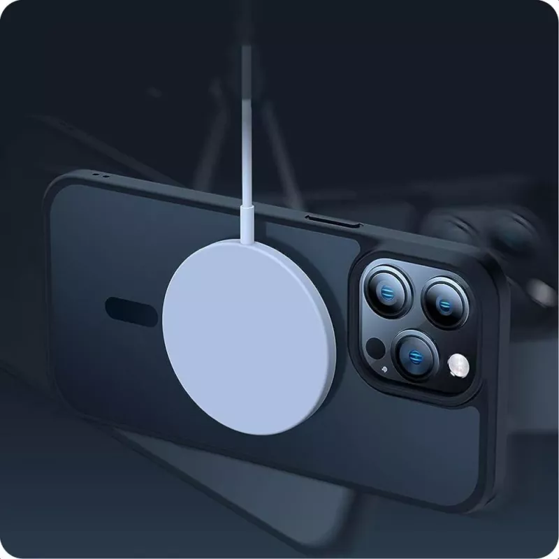 Tech-Protect Magmat Magsafe iPhone 15 Pro transparant zwart