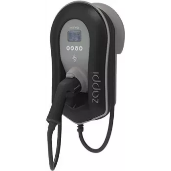 myenergi Zappi V2 22kW Tethered Type 2 zwart 6.5m met hub