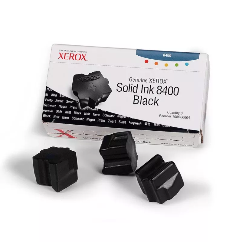 Xerox originele solid ink stick 3-pack zwart 3400 pagina's (108R00604)
