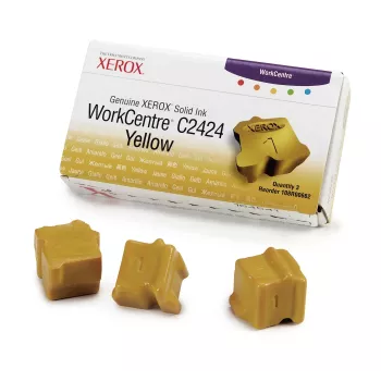 Xerox originele solid ink stick geel 3-pack (3400 pagina's) 108R00662