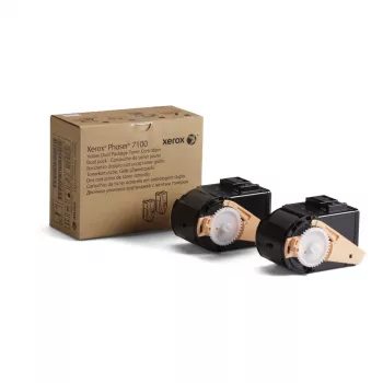 Xerox Phaser 7100 tonermodule geel (2-pack) hoge capaciteit 9000 pagina's per patroon