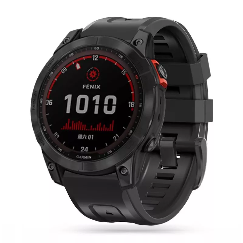 Tech-Protect Iconband voor Garmin Fenix 3 / 5X / 3HR / 5X Plus / 6X / 6X Pro / 7X zwart