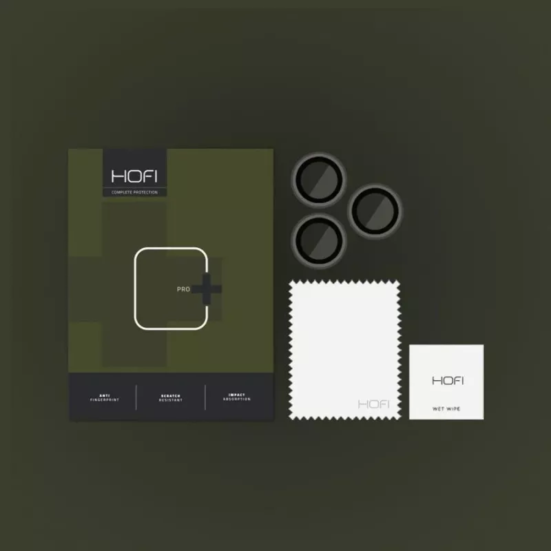 HOFI CamRing Pro+ cameralensbeschermer voor iPhone 14 Pro / 14 Pro Max, zwart