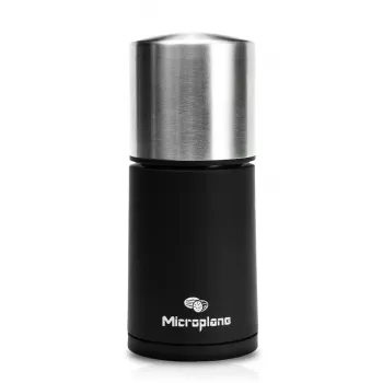 Microplane Spice Mill 2-in-1 nootmuskaatrasp - zwart/transparant