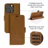 dbramante1928 Copenhagen Flip Case voor Samsung Galaxy A54 - volledig nerfleer - lichtbruin