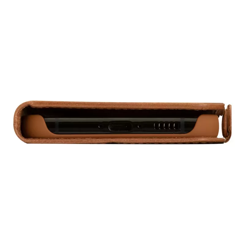 dbramante1928 Copenhagen Flip Case voor Samsung Galaxy A54 - volledig nerfleer - lichtbruin