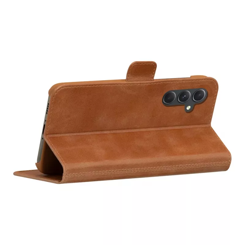 dbramante1928 Copenhagen Flip Case voor Samsung Galaxy A54 - volledig nerfleer - lichtbruin
