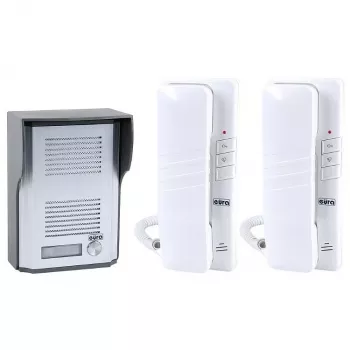 EURA ADP-48A3 (RL-3203CC) bedrade audio-deurintercom - wit/zilver