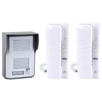 EURA ADP-48A3 (RL-3203CC) bedrade audio-deurintercom - wit/zilver