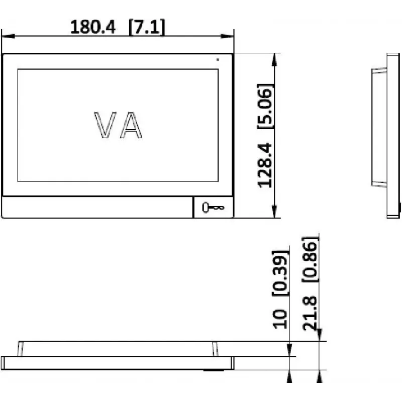Hikvision DS-KH8381-TE1 IP video-intercom binnenmonitor 7 inch touchscreen