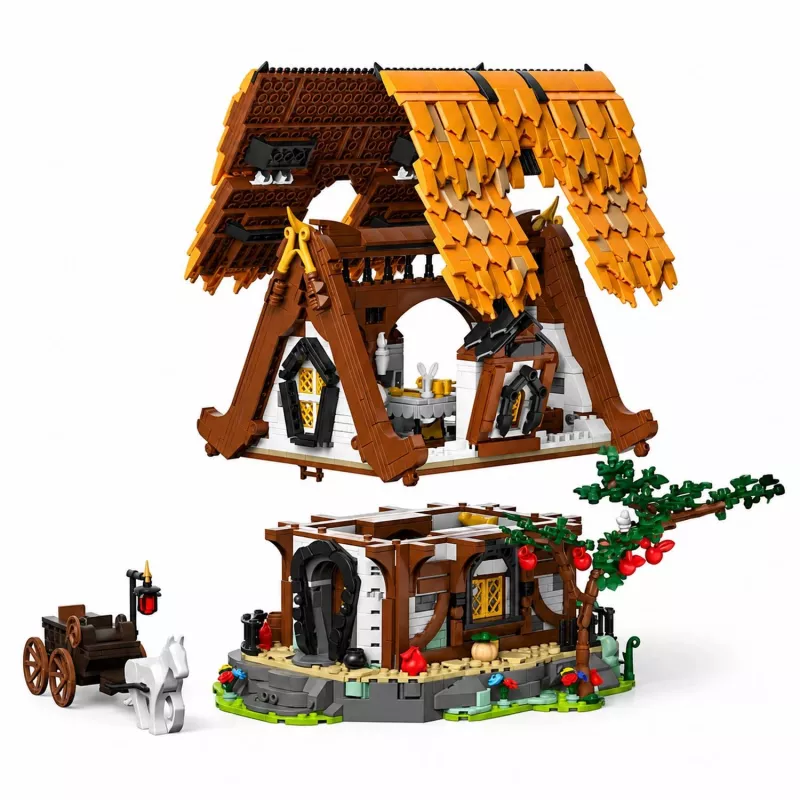 Mould King Medieval World Log Cabin 16054 bouwstenenset (2192 onderdelen)