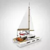 Mould King Katamaran zeilboot 10217 bouwstenenset (890 onderdelen)