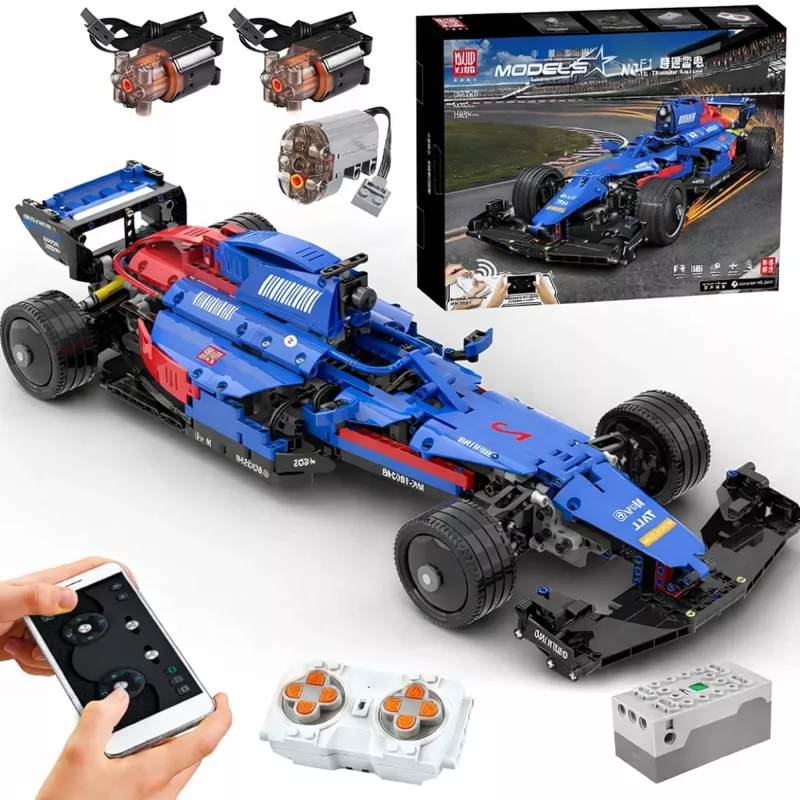 MOULD KING Formule-racewagen 18024B Bouwstenenset (1065 onderdelen)