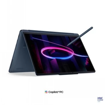 Lenovo Yoga 9 2-in-1 14IPH11 Intel, Cosmic Blue, 14 inch OLED touchscreen 2.8K WQXGA+, Intel Core Ultra 7 355, 32 GB LPDDR5X, 1 TB SSD, Intel Graphics, Windows 11 Home, Engels toetsenbord, achtergrondverlichting, Wi-Fi 7, Bluetooth 5.4, zonder voeding