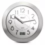 Mebus 41964 quartz badkamerklok - wit, analoog, geluidloos, spatwaterdicht