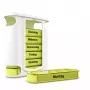 Weinberger Weekly Pill Box - 7-daagse pillenorganizer, wit/transparant