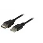 EFB Elektronik USB 2.0 verlengkabel A-A stekker naar bus 5m grijs Classic