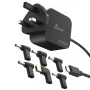 J5CREATE 67W GaN PD USB-C mini-oplader met UK-stekker en 6 DC-aansluitingen