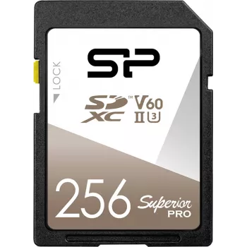 Silicon Power Superior Pro 256GB SDXC UHS-II U3 V60 geheugenkaart (SP256GBSDXJV6V10)
