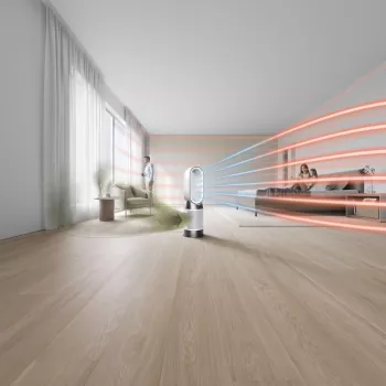 Dyson Purifier Hot+Cool HP1 luchtreiniger, verwarming en ventilator, 27 m², 61,4 dB, wit/goud